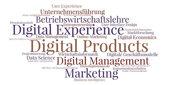 Digitales Produktmanagement Word Cloud
